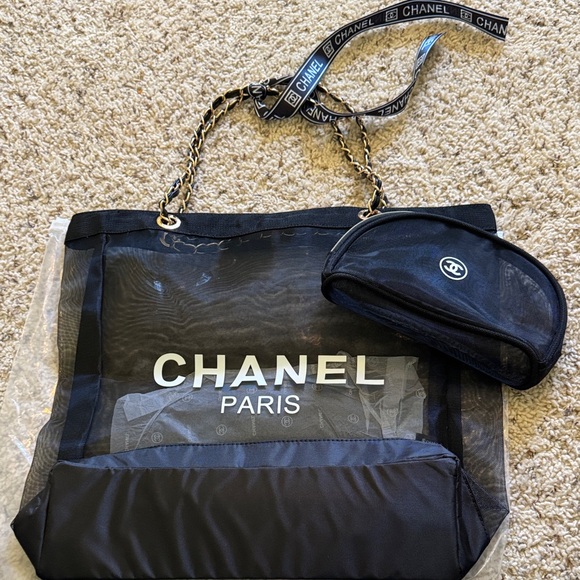 CHANEL Handbags - Chanel Mesh Tote with pouch Brand new